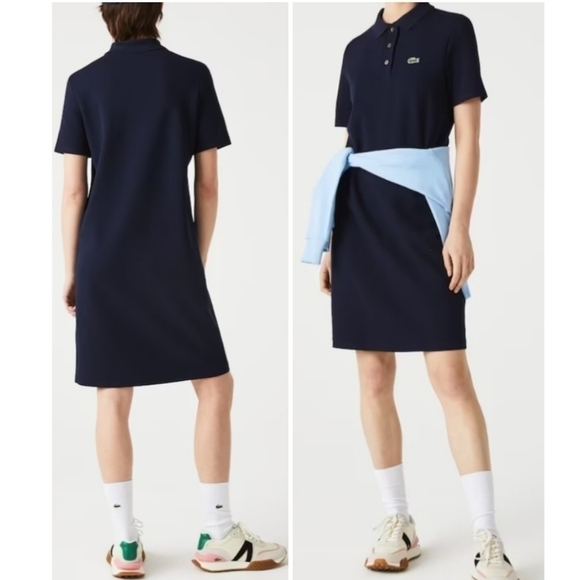 Lacoste Women’s Stretch Cotton Piqué Polo Dress - Picture 1 of 10